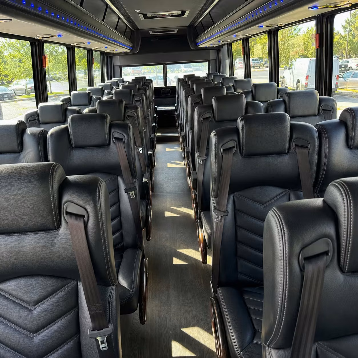 28 passenger minibus inside