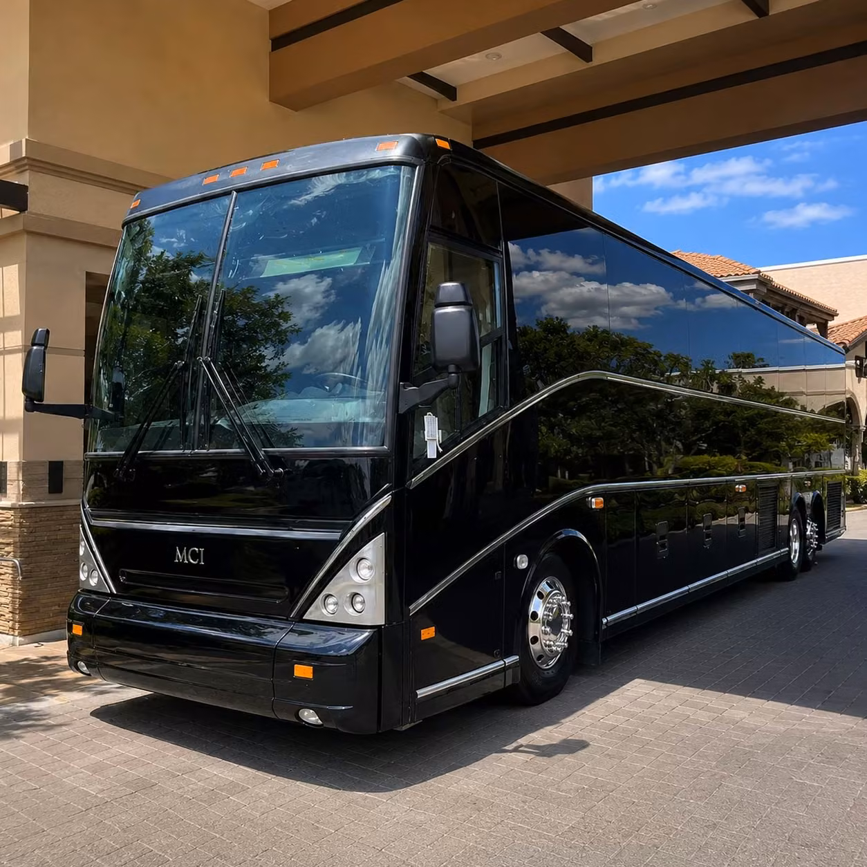 56 passenger charter bus