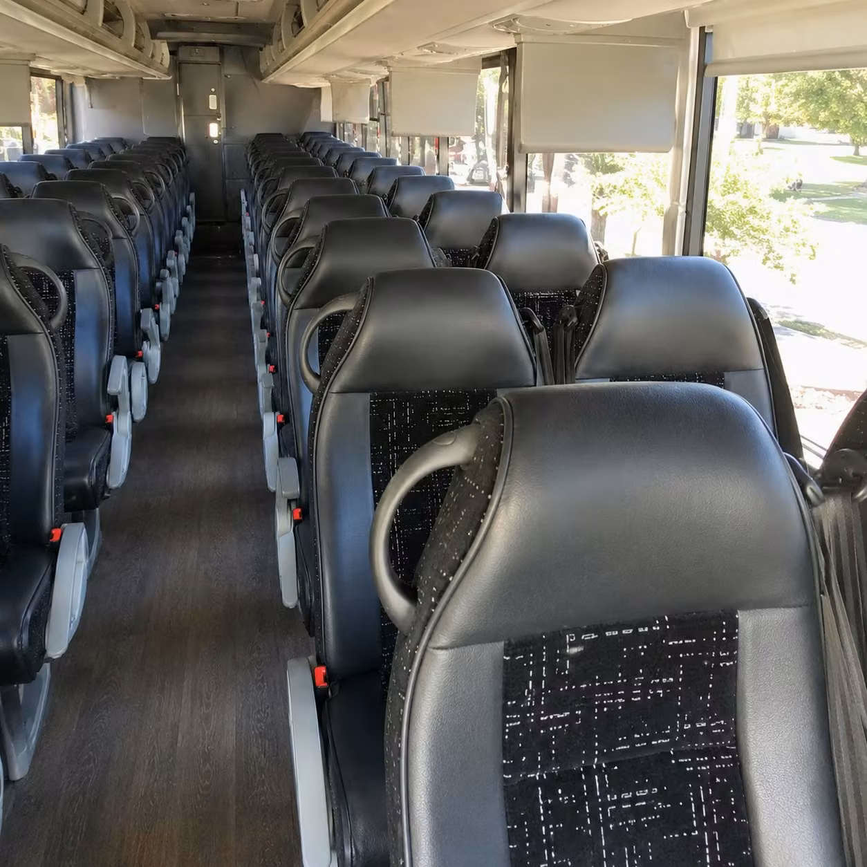 new orleans charter bus rental interior